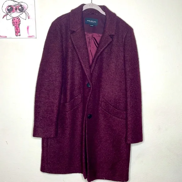 Marc New York Paige coat in pressed boucle wool blend, size 14 - Picture 5 of 16